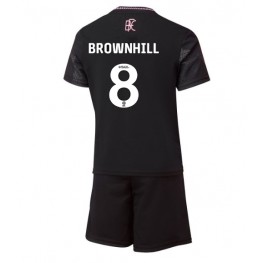 Burnley Josh Brownhill #8 Uit tenue Kids 2024-25 Korte Mouw (+ Korte broeken)